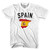 Spain Futbol Country T-shirt-Adult - White