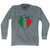 Ultras Mexico El Tri Crest Soccer Long Sleeve T-shirt - Athletic Grey