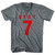 Ultras George Best 7 Legend Soccer V-neck T-shirt-Athletic Grey