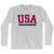 USA Taekwondo Ultras Long Sleeve T-shirt - Grey Heather
