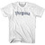 Womens Virginia Old Town Font T-shirt - White Womens Virginia Old Town Font T-shirt - White