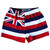 Hawaii Flag Womens & Girls Sport Shorts by Mile End Made In USA - Red, Blue, White