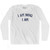 I Am Who I Am Adult Cotton Long Sleeve T-shirt - White