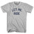 Let Me Ride Adult Cotton T-shirt - Grey Heather