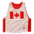 Canada Flag Day Lacrosse Pinnie Made In USA - Red