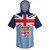 Fiji Country Flag Sports Hoodie - Red Blue
