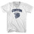 Custom Basketball Old School Ball Net Adult Tri-Blend V-neck T-shirt - White