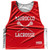 Morocco Country Nations Crossed Sticks Reversible Lacrosse Pinnie Made In USA - Red & White Morocco Country Nations Crossed Sticks Reversible Lacrosse Pinnie Made In USA - Red & White