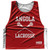 Angola Country Nations Crossed Sticks Reversible Lacrosse Pinnie Made In USA - Red & White Angola Country Nations Crossed Sticks Reversible Lacrosse Pinnie Made In USA - Red & White