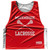 Mozambique Country Nations Crossed Sticks Reversible Lacrosse Pinnie Made In USA - Red & White Mozambique Country Nations Crossed Sticks Reversible Lacrosse Pinnie Made In USA - Red & White