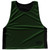 Contrast Color Side Panel Sublimated Lacrosse Pinnies Made In USA - Forest Green and Black