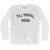 Taj Mahal India Adult Cotton Long Sleeve T-shirt - White