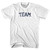 Team Adult Cotton T-shirt - White