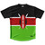 Kenya Country Flag Running Shirt Track Cross Country Performance Top Made In USA - Red Black Kenya Country Flag Running Shirt Track Cross Country Performance Top Made In USA - Red Black