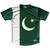 Pakistan Country Flag Running Shirt Track Cross Country Performance Top Made In USA - Green White Pakistan Country Flag Running Shirt Track Cross Country Performance Top Made In USA - Green White