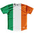 Ireland Country Flag Running Shirt Track Cross Country Performance Top Made In USA - White Green