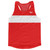 Ultras Red And White Blank Finish Line Running Tank Top Racerback Track and Cross Country Singlet Jersey Made In USA - Red And White