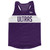 Ultras Purple and White Finish Line Running Tank Top Racerback Track and Cross Country Singlet Jersey Made In USA - Purple & White
