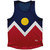 Denver Flag Sport Tank Top Made In USA - Royal Red