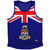 Cayman Islands Country Flag Sport Tank Top Made In USA - Red Blue White