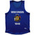 Wisconsin State Flag Sport Tank Top Made In USA - Royal Blue
