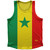 Senegal Country Flag Sport Tank Top Made In USA-Red Yellow Green Senegal Country Flag Sport Tank Top Made In USA-Red Yellow Green