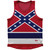 Mississippi State Flag Sport Tank Top Made In USA - Blue Red