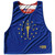 Indiana State Flag and American Flag Reversible Lacrosse Pinnie Made In USA - Navy Indiana State Flag and American Flag Reversible Lacrosse Pinnie Made In USA - Navy