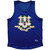 Connecticut State Flag Sport Tank Top Made In USA - Navy