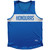 Honduras Country Finish Line Sport Tank Top Made In USA - Blue