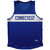 Connecticut Finish Line State Flag Sport Tank Top Made In USA - Blue Connecticut Finish Line State Flag Sport Tank Top Made In USA - Blue
