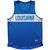 Louisiana Finish Line State Flag Sport Tank Top Made In USA-Blue