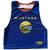 Montana State Flag and American Flag Reversible Lacrosse Pinnie Made In USA - Royal Blue