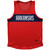 Arkansas Finish Line State Flag Sport Tank Top Made In USA - Red