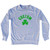 Custom Shamrock Adult Tri-Blend Sweatshirt - Grey Heather