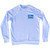 Hello My Name Is Small Chest Adult Tri-Blend Sweatshirt - White