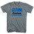 Hello My Name Is Large Chest Adult Tri-Blend T-shirt - Athletic Grey