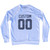 Custom Name And Number Adult Tri-Blend Sweatshirt - White