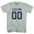 Custom Name And Number Adult Tri-Blend T-shirt - Athletic Cool Grey Custom Name And Number Adult Tri-Blend T-shirt - Athletic Cool Grey