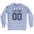 Custom Name And Number Adult Tri-Blend Sweatshirt-Grey Heather