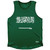 Saudi Arabia Country Flag Athletic Tank Top Made in USA - Green White