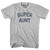 Super Aunt Womens Cotton Junior Cut T-Shirt - Grey Heather