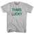 Third Lucky Adult Cotton T-Shirt-Cool Grey