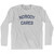 Nobody Cares Adult Cotton Long Sleeve T-Shirt-Grey Heather