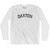 Daxton Adult Cotton Long Sleeve T-shirt - White