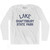 Vermont Lake Shaftsbury State Park Adult Cotton Long Sleeve Vintage T-shirt - White