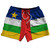 Central African Republic Country Flag 5" Swim Shorts Made in USA - Blue Yellow Green Central African Republic Country Flag 5" Swim Shorts Made in USA - Blue Yellow Green