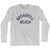 Delaware Broadkill Beach Adult Cotton Long Sleeve Vintage T-shirt - Grey Heather
