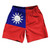 Taiwan Country Flag Athletic Running Fitness Exercise Shorts 7" Inseam Made In USA - Red Blue Taiwan Country Flag Athletic Running Fitness Exercise Shorts 7" Inseam Made In USA - Red Blue