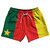 Cameroon Country Flag 5" Swim Shorts Made in USA - Red Green Yellow Cameroon Country Flag 5" Swim Shorts Made in USA - Red Green Yellow